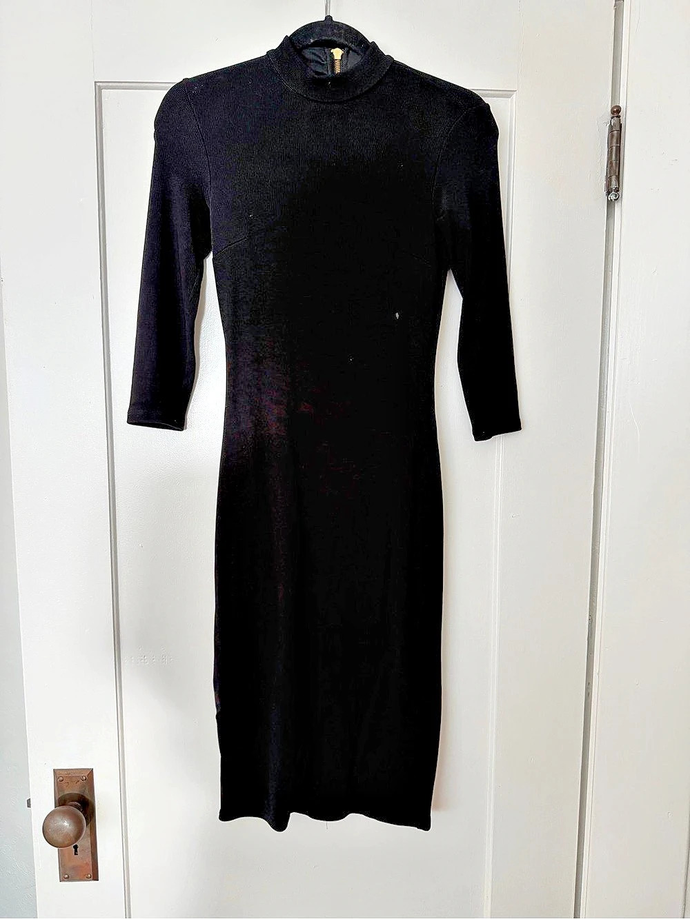 Express Black Midi Dress Size XS Like New